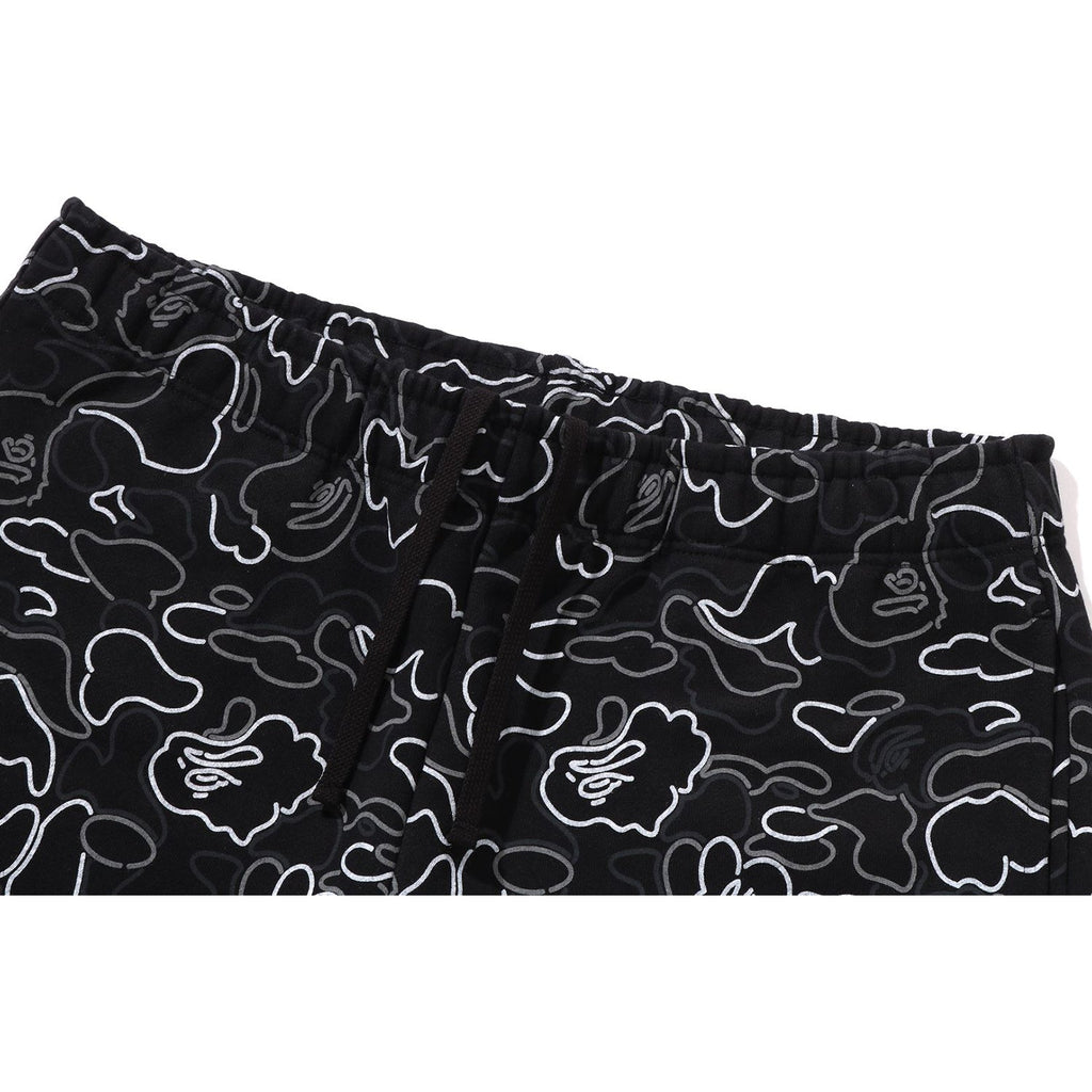 NEON CAMO REGULAR FIT SWEAT SHORTS MENS
